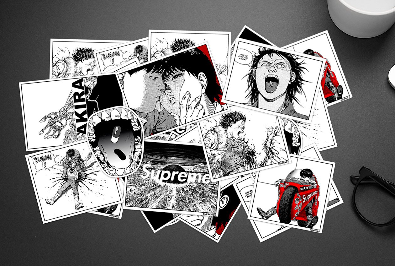 Akira Anime Supreme Sticker Pack, Limited Edition (8 pcs inside